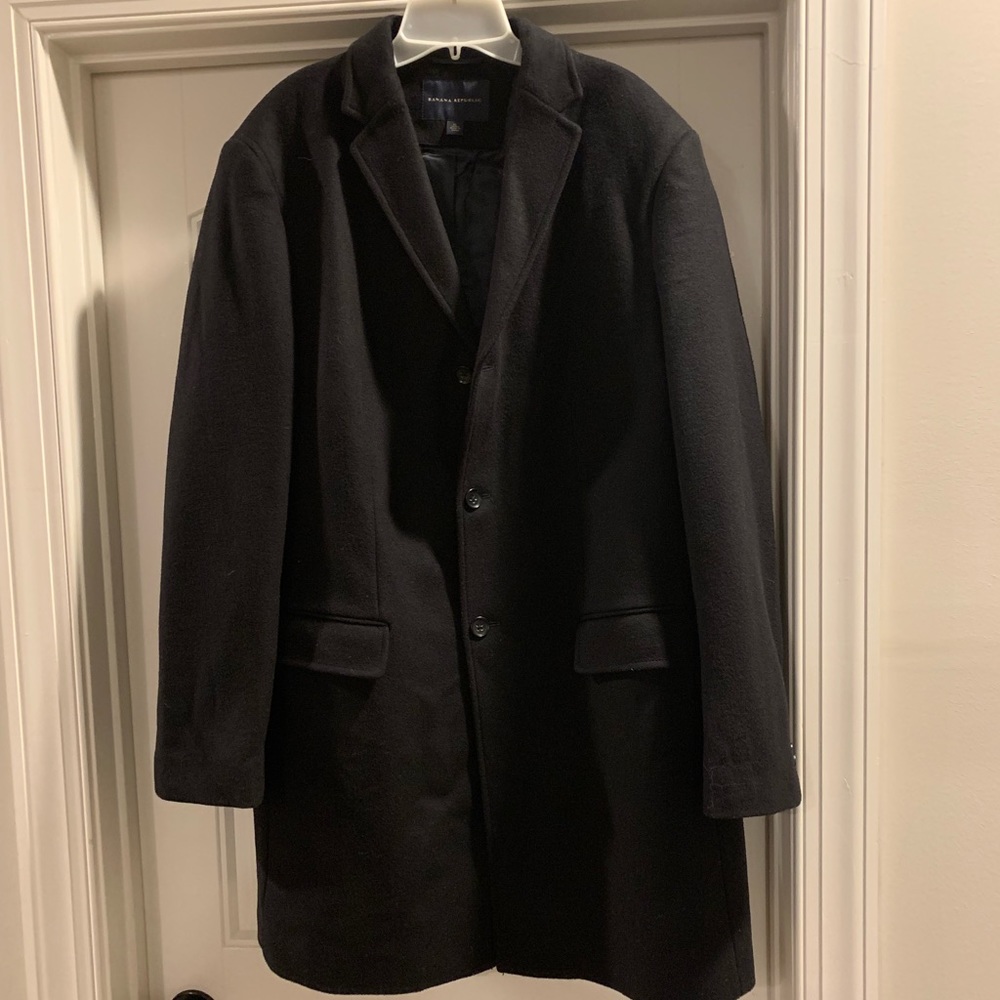 NWOT Banana Republic XL wool blend overcoat